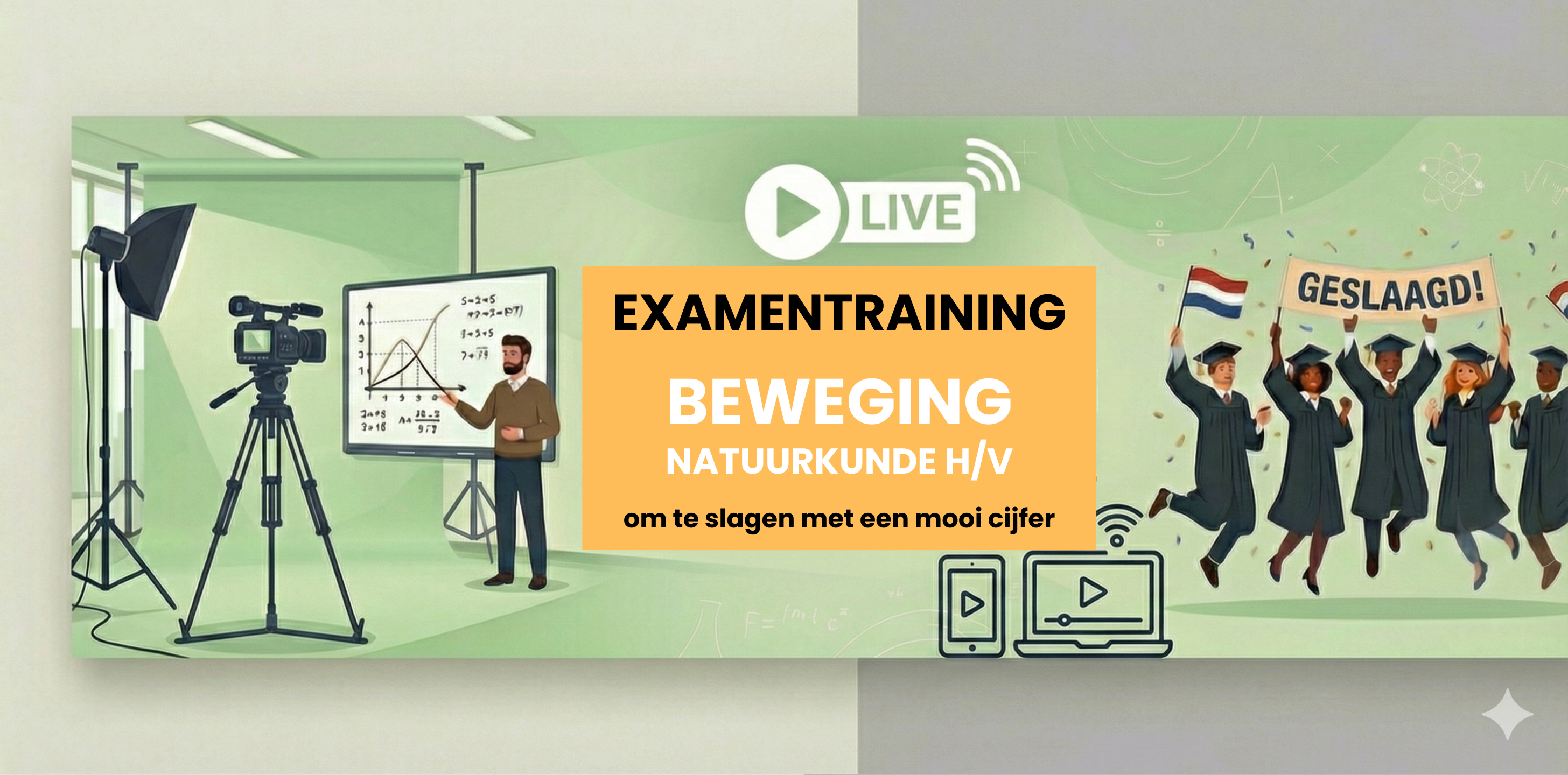 Beweging [C] | Online Natuurkunde Examentraining VWO 24 April 2026 @MeesterMontoya