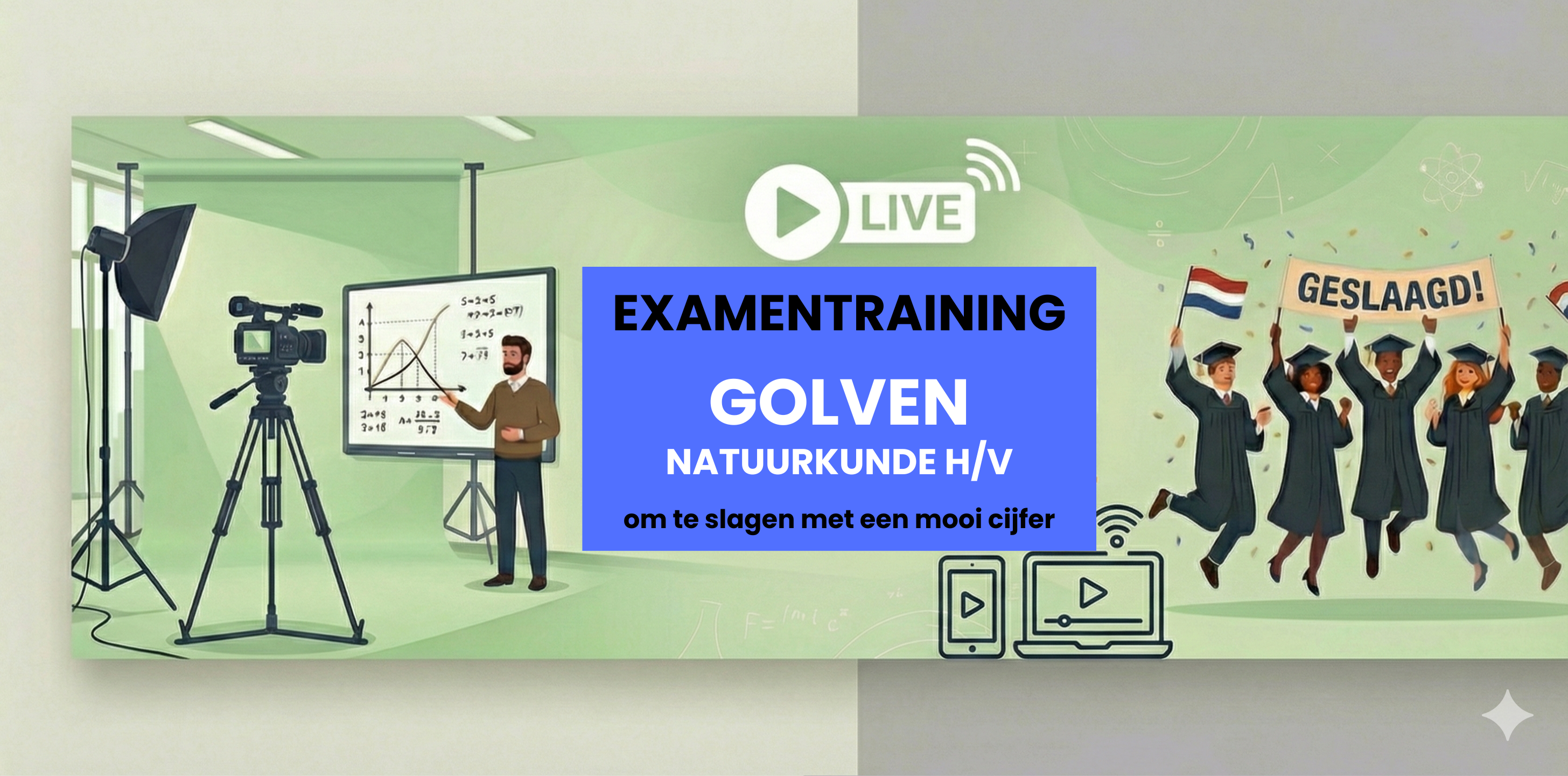 Golven [B] | Online Natuurkunde Examentraining VWO 29 April 2026 @MeesterMontoya